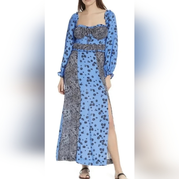 EUC. Free people sz XL Tigerlily long sleeve maxi dress - Picture 2 of 14